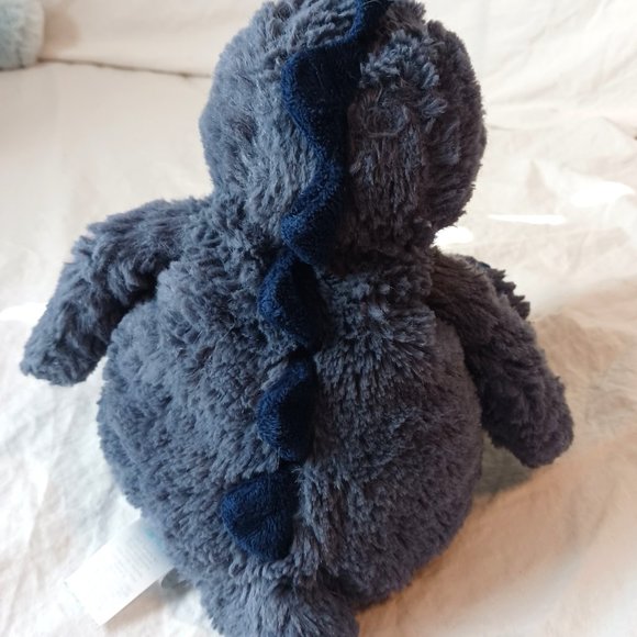 Carter's Just One You Blue Gray Dino Plush Stuffed Animal Corduroy Tummy 7" HTF - Picture 8 of 11